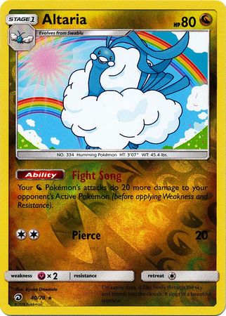 Altaria 40/70 - Reverse Holo-Kantocards