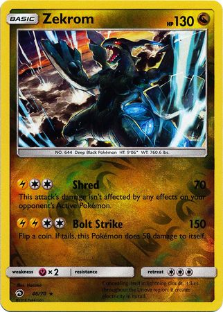 Zekrom 46/70 - Reverse Holo-Kantocards