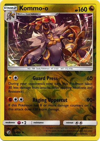 Kommo-o 54/70 - Reverse Holo-Kantocards