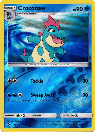 Croconaw 23/70 - Reverse Holo-Kantocards