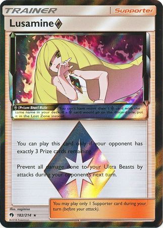 Lusamine Prism Star 182/214-Kantocards