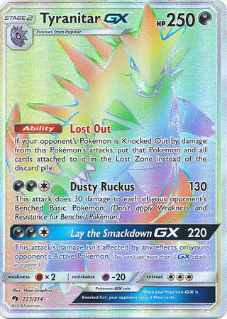 Tyranitar GX 223/214-Kantocards