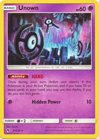 Unown 91/214-Kantocards