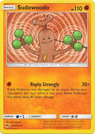 Sudowoodo 110/214-Kantocards
