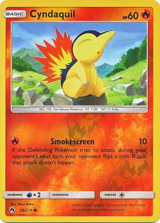 Cyndaquil 39/214 - Reverse Holo-Kantocards