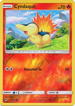 Cyndaquil 40/214 - Reverse Holo-Kantocards