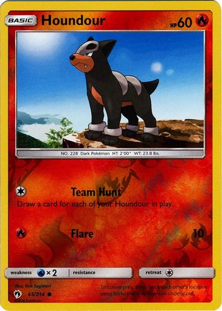Houndour 45/214 - Reverse Holo-Kantocards