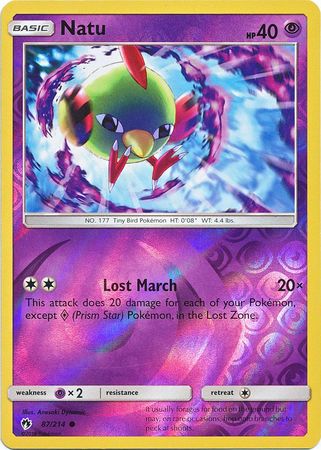 Natu 87/214 - Reverse Holo-Kantocards