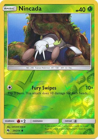 Nincada 29/214 - Reverse Holo-Kantocards