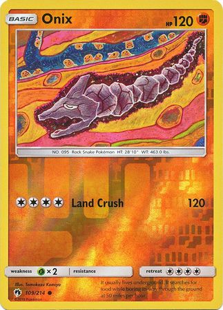 Onix 109/214 - Reverse Holo-Kantocards