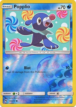 Popplio 65/214 - Reverse Holo-Kantocards