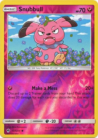 Snubbull 137/214 - Reverse Holo-Kantocards
