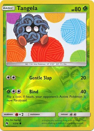 Tangela 1/214 - Reverse Holo-Kantocards