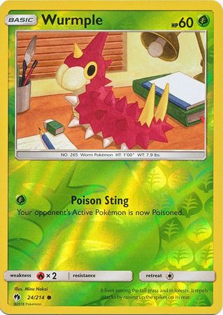 Wurmple 24/214 - Reverse Holo-Kantocards