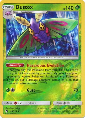 Dustox 28/214 - Reverse Holo-Kantocards