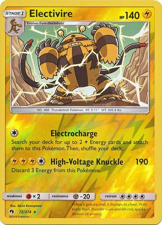 Electivire 72/214 - Reverse Holo-Kantocards