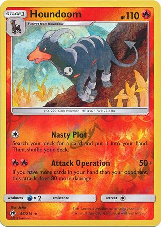 Houndoom 46/214 - Reverse Holo-Kantocards