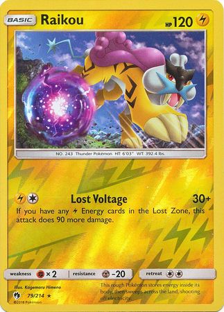 Raikou 79/214 - Reverse Holo-Kantocards