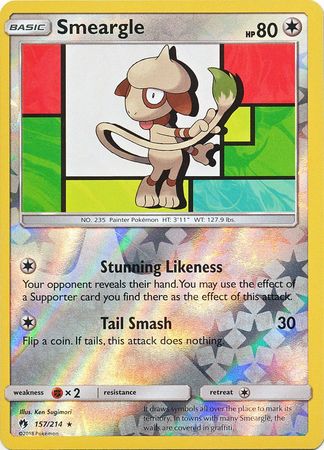 Smeargle 157/214 - Reverse Holo-Kantocards