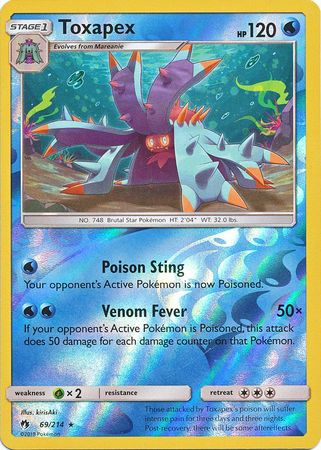 Toxapex 69/214 - Reverse Holo-Kantocards