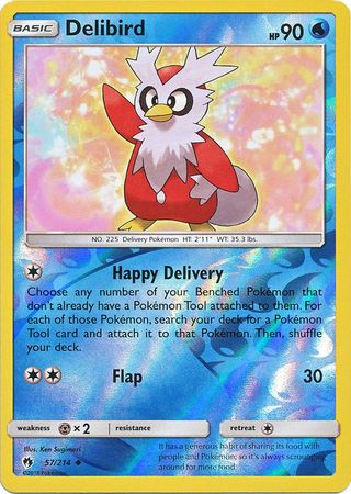 Delibird 57/214 - Reverse Holo-Kantocards