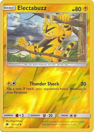 Electabuzz 71/214 - Reverse Holo-Kantocards