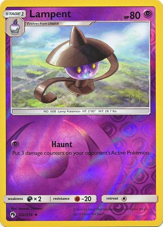 Lampent 102/214 - Reverse Holo-Kantocards