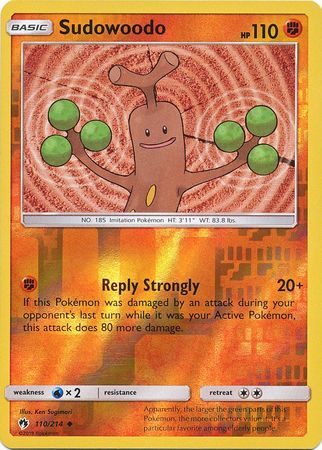 Sudowoodo 110/214 - Reverse Holo-Kantocards
