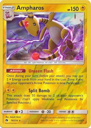 Ampharos 78/214 - Reverse Holo-Kantocards