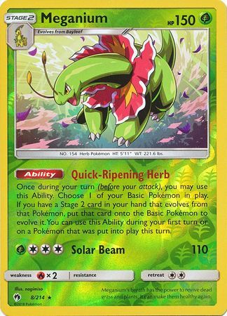 Meganium 8/214 - Reverse Holo-Kantocards