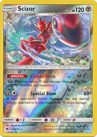 Scizor 126/214 - Reverse Holo-Kantocards