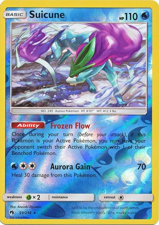 Suicune 59/214 - Reverse Holo-Kantocards