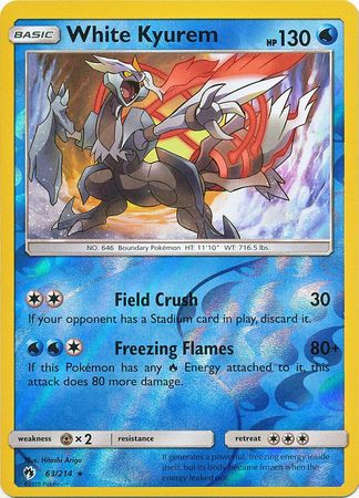 White Kyurem 63/214 - Reverse Holo-Kantocards