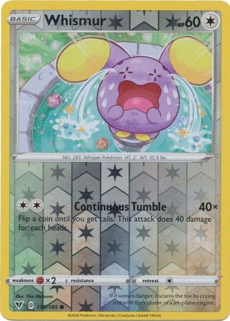 Whismur 135/185 - Reverse Holo-Kantocards