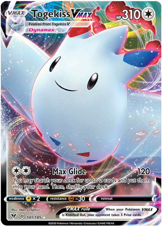 Togekiss VMAX 141/185-Kantocards