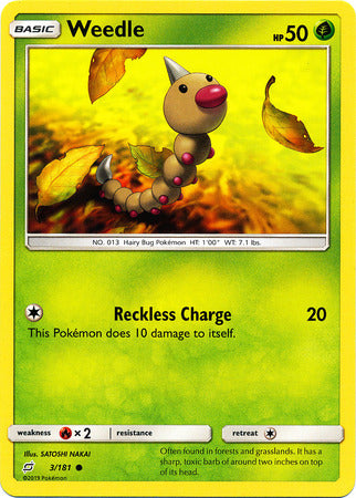 Weedle 3/181-Kantocards
