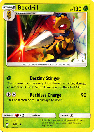 Beedrill 5/181-Kantocards