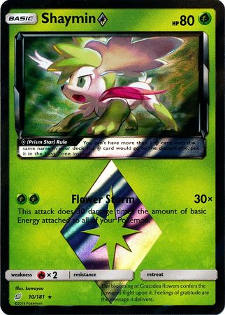 Shaymin Prism Star 10/181-Kantocards
