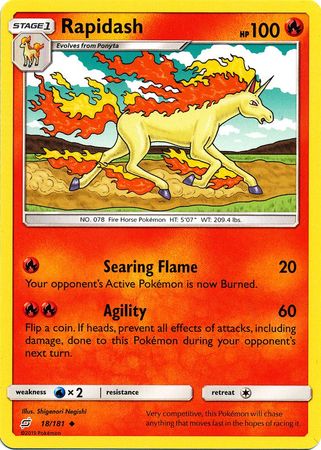Rapidash 18/181-Kantocards