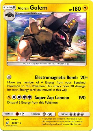 Alolan Golem 37/181-Kantocards
