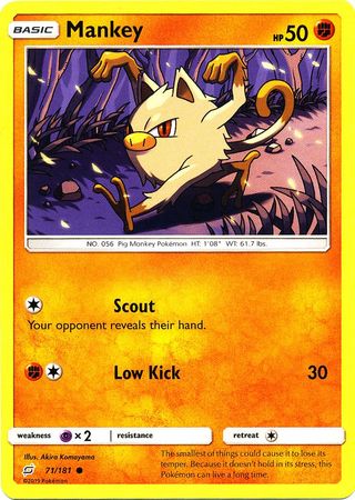 Mankey 71/181-Kantocards