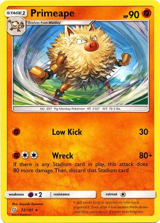 Primeape 72/181-Kantocards