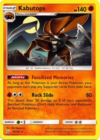 Kabutops 78/181-Kantocards