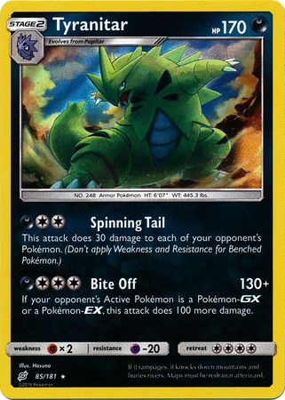Tyranitar 85/181-Kantocards