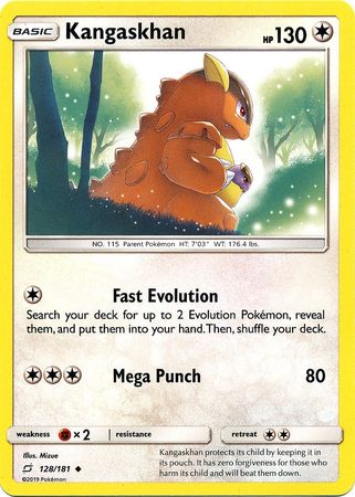 Kangaskhan 128/181-Kantocards