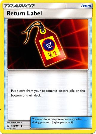 Return Label 153/181-Kantocards