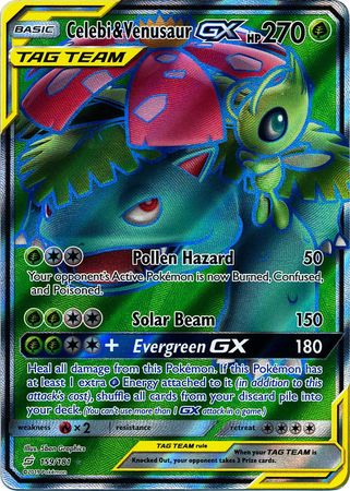 Celebi & VenusaurTag Team GX 159/181-Kantocards