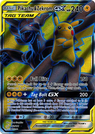 Pikachu & ZekromTag Team GX 162/181-Kantocards