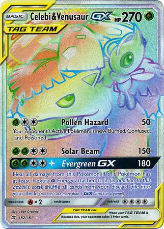 Celebi & VenusaurTag Team GX 182/181-Kantocards