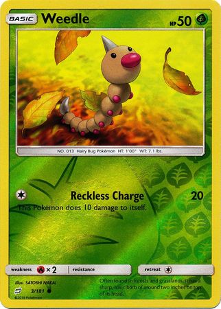 Weedle 3/181 - Reverse Holo-Kantocards